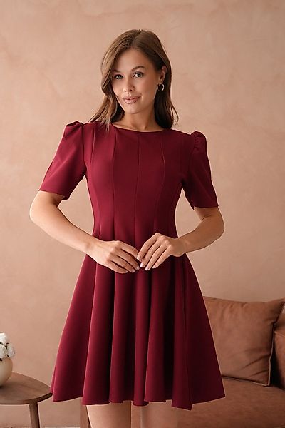 WOMAN VISION Minikleid Kurzärmeliges ausgestelltes Minikleid günstig online kaufen