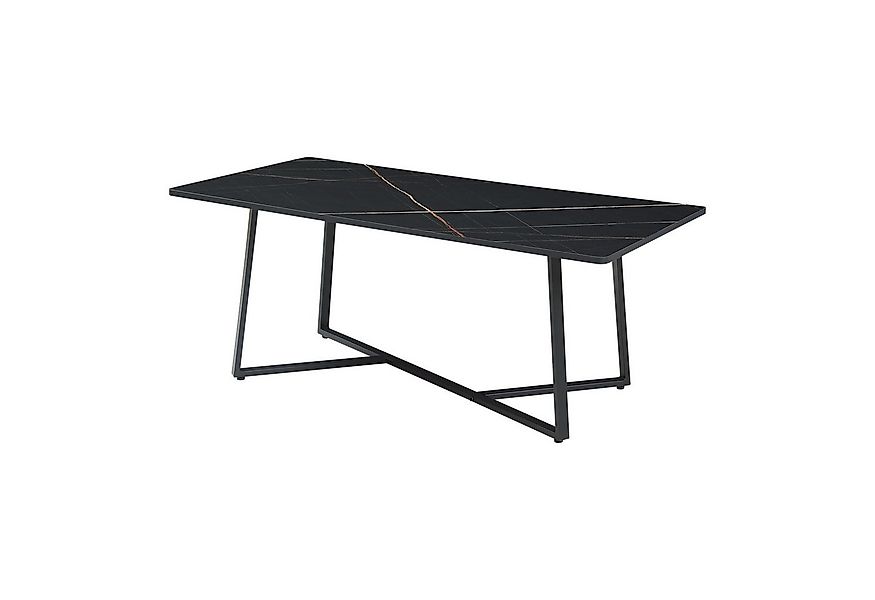 en.casa Couchtisch, »Riskiften« mit Metallgestell 120 x 60 x 48 cm Marmorop günstig online kaufen