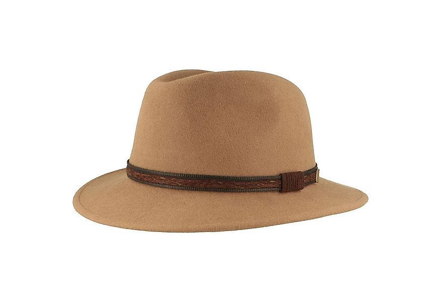 Breiter Filzhut rollbar und wasserabweisend, mit Abschluss aus Leder günstig online kaufen