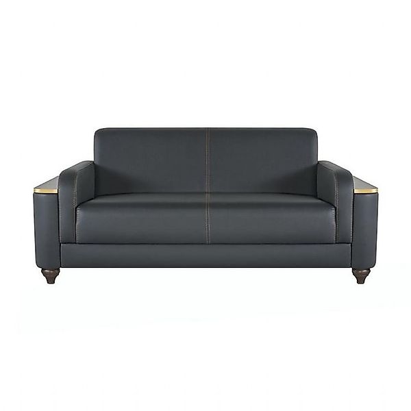 JVmoebel 2-Sitzer Sofa 2-Sitzer Arbeitszimmer Modern Design Schwarz Einfarb günstig online kaufen