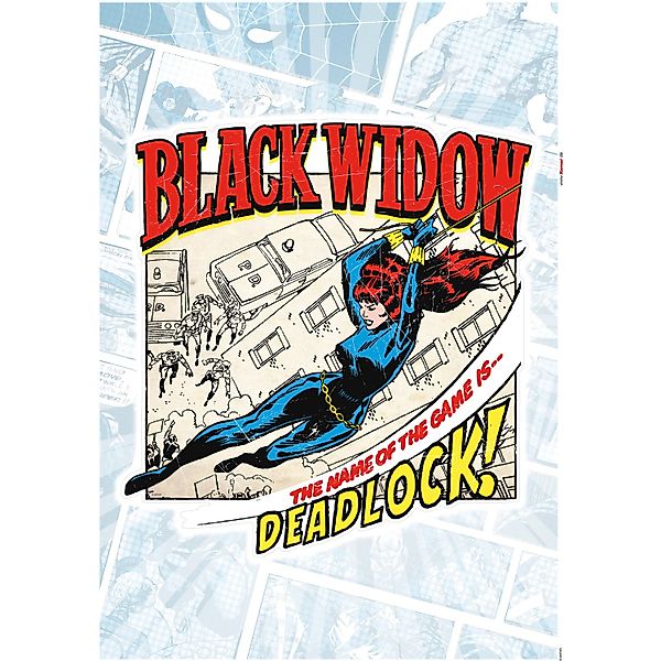Komar Wandtattoo »Black Widow Comic Classic - Größe 50 x 70 cm« selbstklebe günstig online kaufen