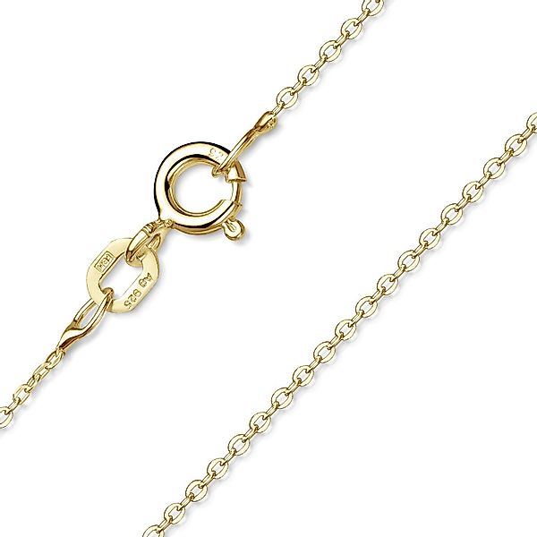 Materia Gliederkette Damen Gold Ankerkette 1mm günstig online kaufen