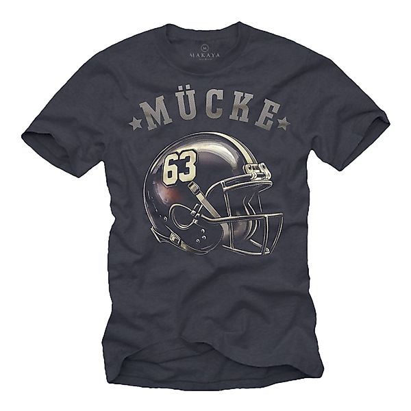 MAKAYA Print-Shirt American Football Helm Mücke günstig online kaufen
