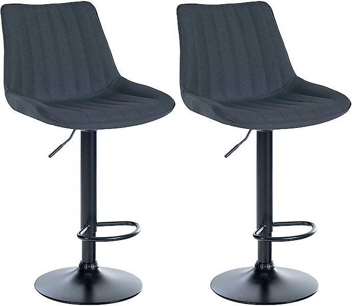 CLP Barhocker Toni Stoff (2er Set, günstig online kaufen