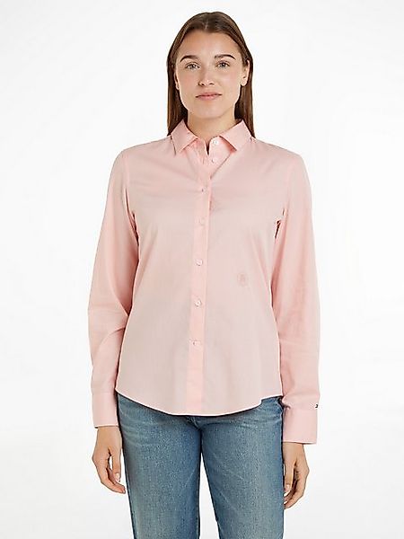 Tommy Hilfiger Hemdbluse ESS POPLIN REGULAR SHIRT mit Popeline, gesticktem günstig online kaufen