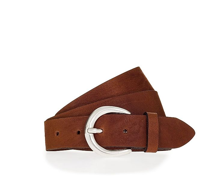 MUSTANG Ledergürtel (1-St) Schließe in poliertem Silber, 3,5 cm breit günstig online kaufen