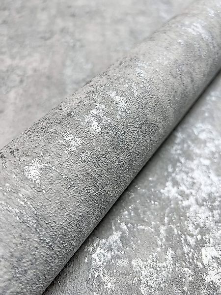 Newroom Vliestapete Fadis Silver Tapete Betontapete Beton, Silber Tapete In günstig online kaufen