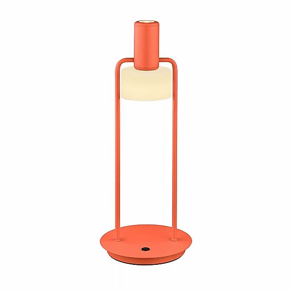 LED-Tischleuchte Banji, orange, Höhe 37 cm, Tastdimmer günstig online kaufen