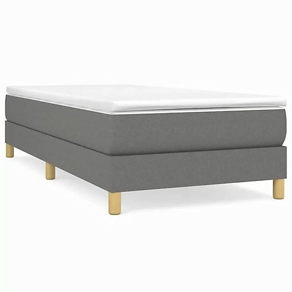 furnicato Bett Bettgestell ohne Matratze Dunkelgrau 90x190 cm Stoff (1-tlg) günstig online kaufen