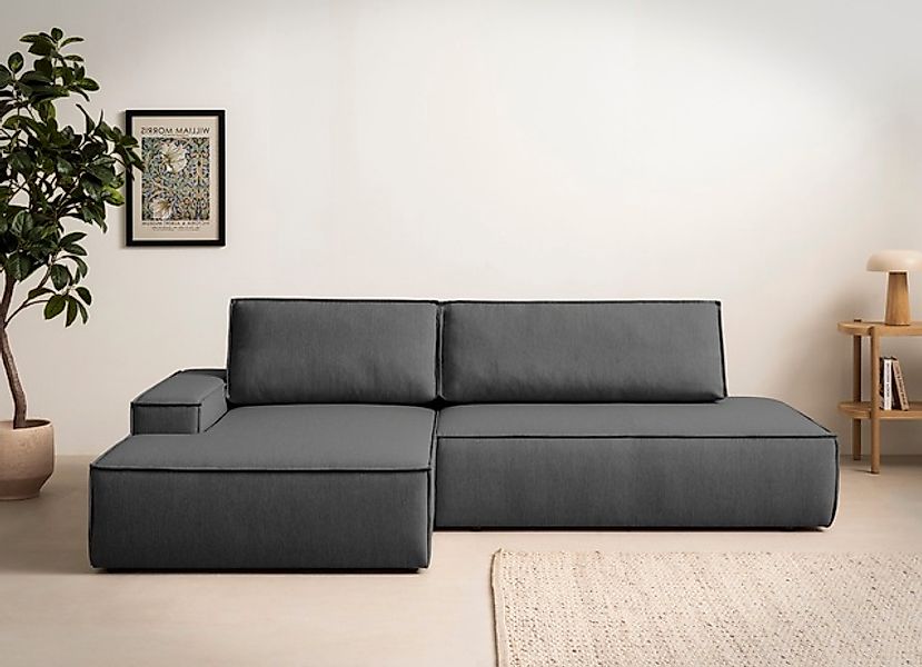 Home affaire Ecksofa »SHERWOOD, Schlafsofa in L-Form offen (275cm), Cord, L günstig online kaufen