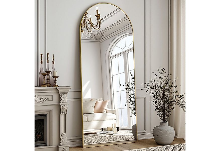 Koonmi Ganzkörperspiegel Großer Standspiegel mit Metallrahmen und verstärkt günstig online kaufen