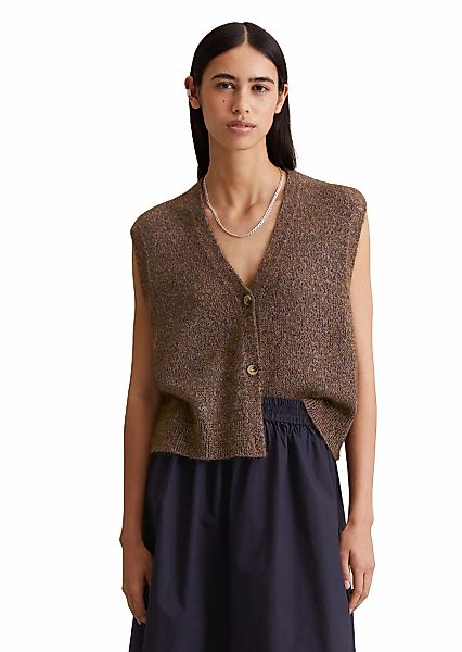 Marc OPolo DENIM Strickweste "aus Baumwoll-Multicolor-Garn" günstig online kaufen
