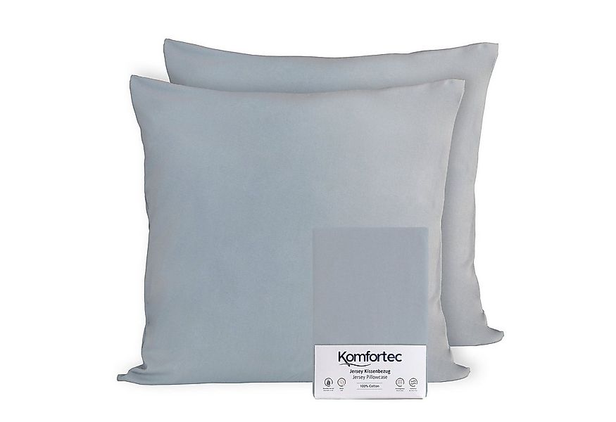 Komfortec Kissenbezug 100% Baumwolle, 150 g/m², (2 Stück), 60 x 60 cm, Kiss günstig online kaufen