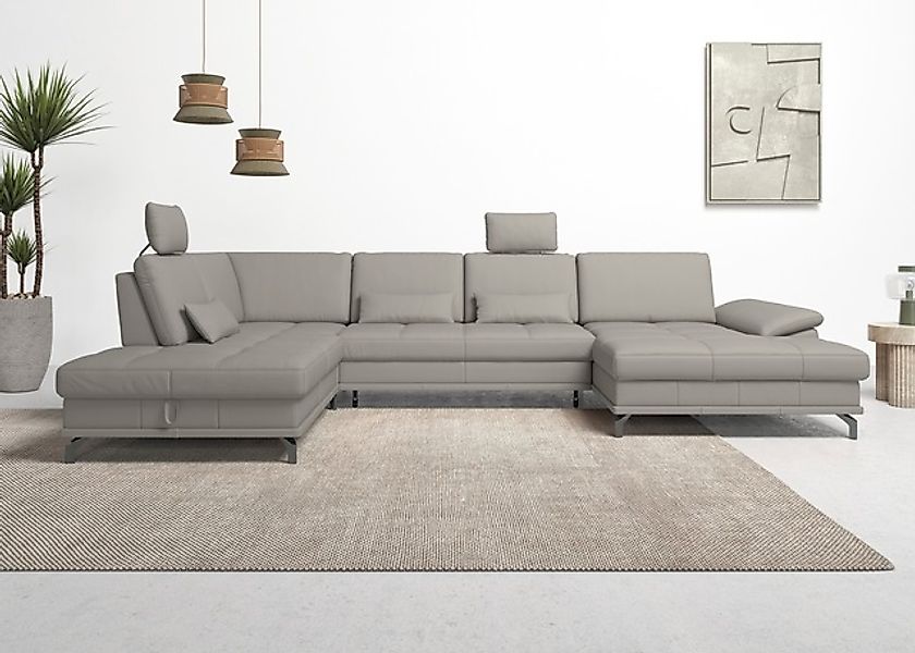 OTTO home Wohnlandschaft »Costello U-Form, B: 363 cm mit Sitztiefen-, Armte günstig online kaufen