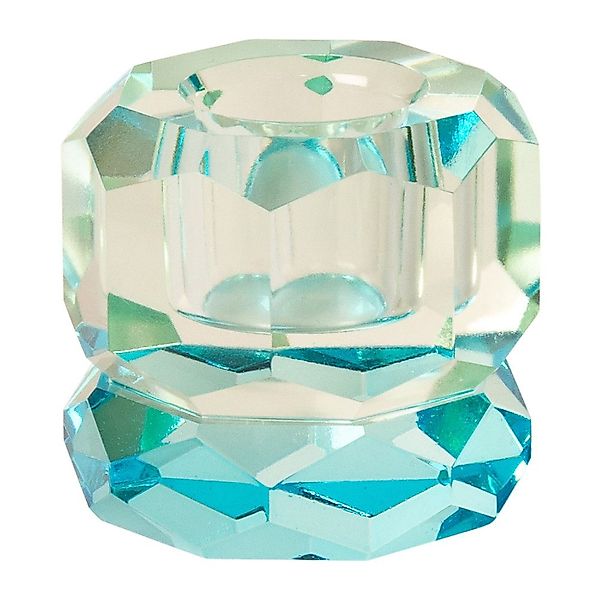EJA International Kerzenhalter Kristall - Blau, günstig online kaufen