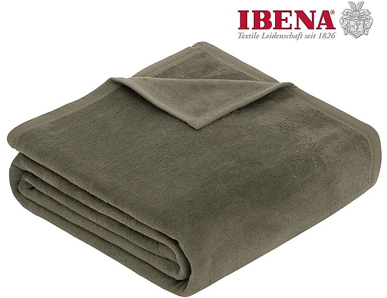 Wohndecke Luxus, IBENA, verschiedene größen, uni, kuscheldecke, premium, ma günstig online kaufen