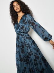Apricot Midikleid Satinkkleid (2-tlg., Stoffgürtel) in günstig online kaufen