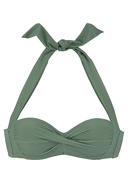 LASCANA Bügel-Bandeau-Bikini-Top Lolo, in getwisteter Optik günstig online kaufen