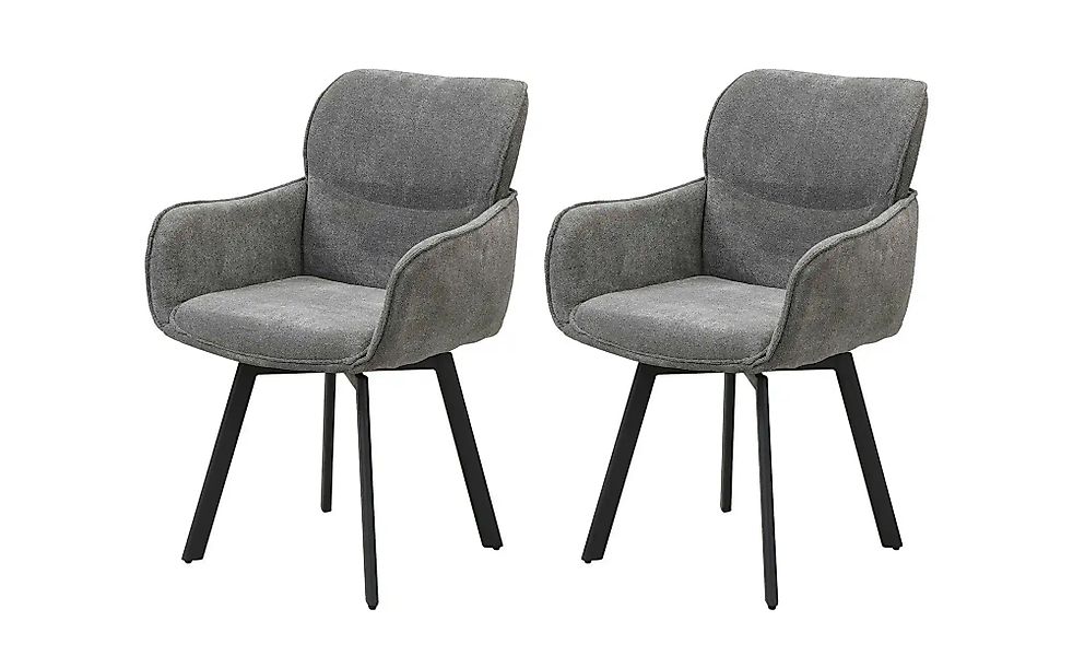 by Living Stuhl 2er-Set   ¦ grau ¦ Maße (cm): B: 61 H: 90 Stühle > Esszimme günstig online kaufen