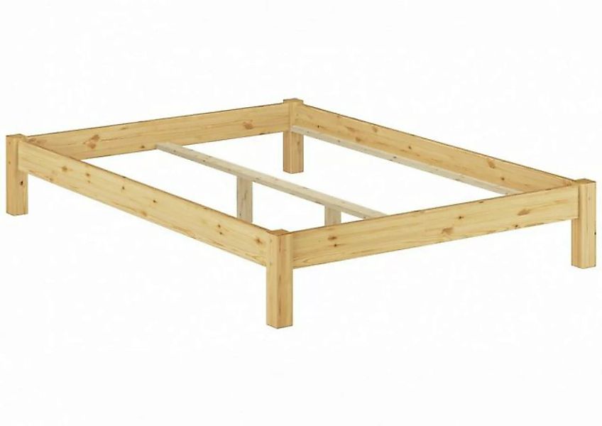 Erst-Holz® Bettgestell ohne Kopfteil 140x200 Kiefer-Massivholz natur Gr. 14 günstig online kaufen