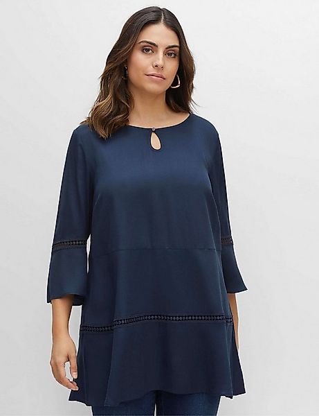 Sheego Klassische Bluse Tunika 3/4-Arm günstig online kaufen