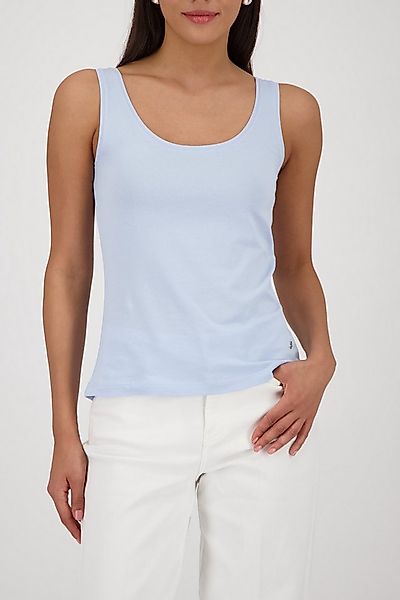 Monari Tanktop Top Basic Körpernahe Passform mit tiefem Rundhalsausschnitt günstig online kaufen