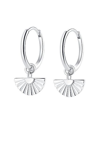 Hey Happiness Klappcreolen Fächer Ohrringe Silber günstig online kaufen