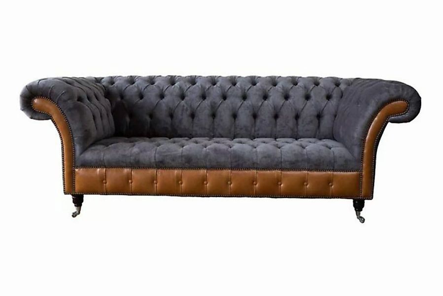 JVmoebel Sofa Design Sofa 3 Sitzer Chesterfield Couch Polster Sofas Dreisit günstig online kaufen