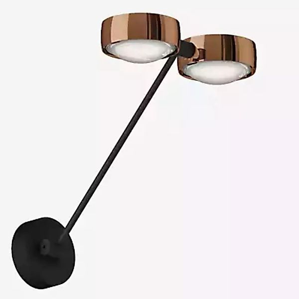 Occhio Sento Parete Doppio 40 Up E Wandleuchte LED, Kopf rosegold/Body schw günstig online kaufen