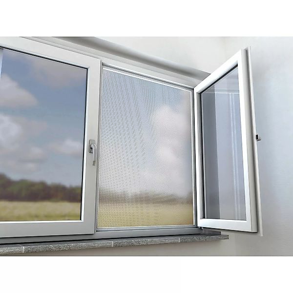 Insektenschutznetz Fenster 150 cm x 130 cm Weiß günstig online kaufen