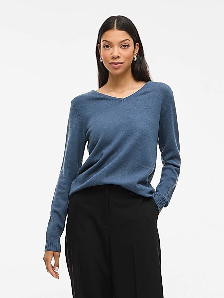 Vila V-Ausschnitt-Pullover "VIRIL V-NECK L/S KNIT TOP - NOOS" günstig online kaufen