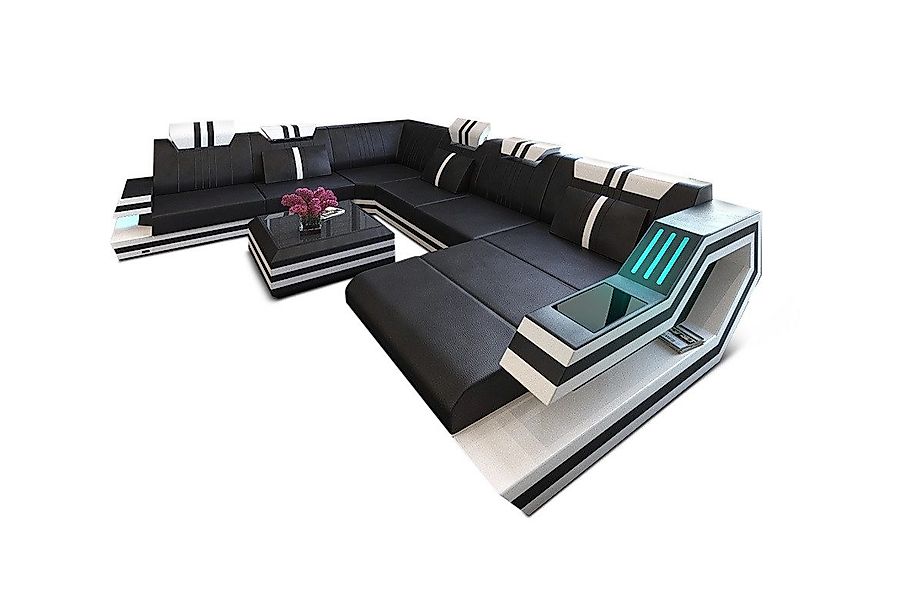 Sofa Dreams Wohnlandschaft Sofa Leder Ledercouch günstig online kaufen