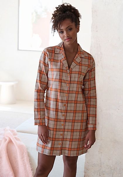 Vivance Dreams Nachthemd Ohne Taschen aus kuschelig weichem Flanell günstig online kaufen