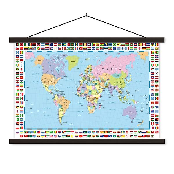 MuchoWow Poster Welt - Karte - günstig online kaufen