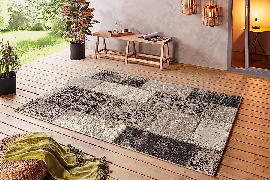 NORTHRUGS Teppich »Symi«, rechteckig, 8 mm Höhe, In- & Outdoor, Kurzflor, L günstig online kaufen