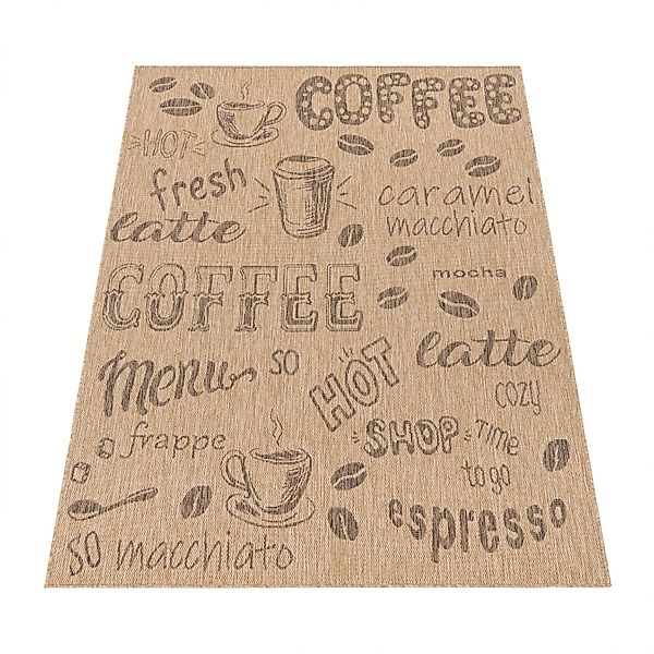 KADIMA DESIGN Teppich Schriftzug Wohnzimmer schmutzabweisend günstig online kaufen