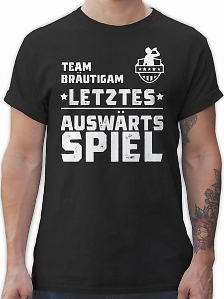 Shirtracer T-Shirt Team Bräutigam - Letztes Auswärtsspiel Auswärtstour JGA günstig online kaufen