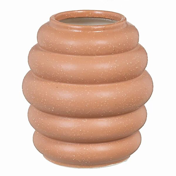 Vase 18,5 X 18,5 X 20 Cm Aus Keramik Orange günstig online kaufen