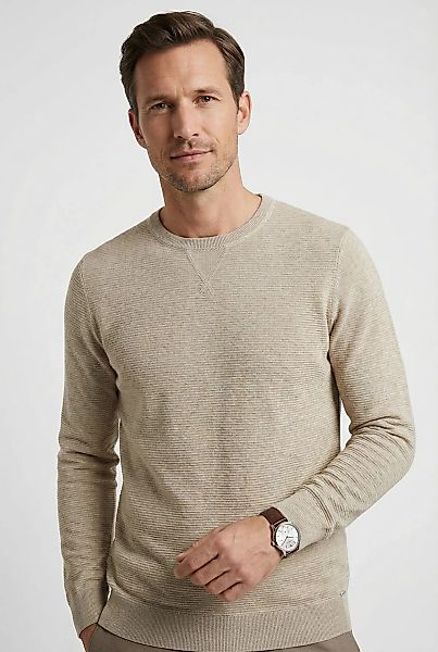 OLYMP Rundhalspullover "OLYMP Strick Casual" mit modischem Strukturmuster günstig online kaufen