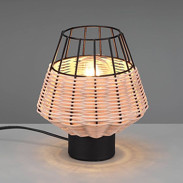 TRIO Leuchten Tischlampe »Borka«, aus Rattan, für Leuchtmittel 1 x E27 günstig online kaufen