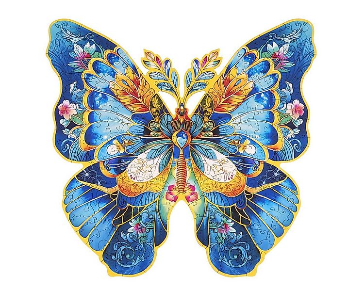Rowood Konturenpuzzle 2D-Holz-Puzzle Schmetterling / Morpho Helena, 200 Puz günstig online kaufen