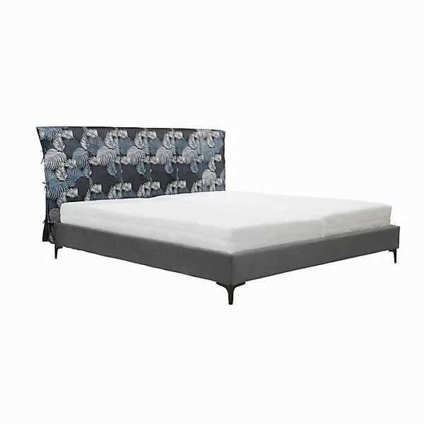 HTI-Living Bett Bett Roxbury L Leaf Grau mit 2 Matratzen (Set, 3-tlg., 1x B günstig online kaufen