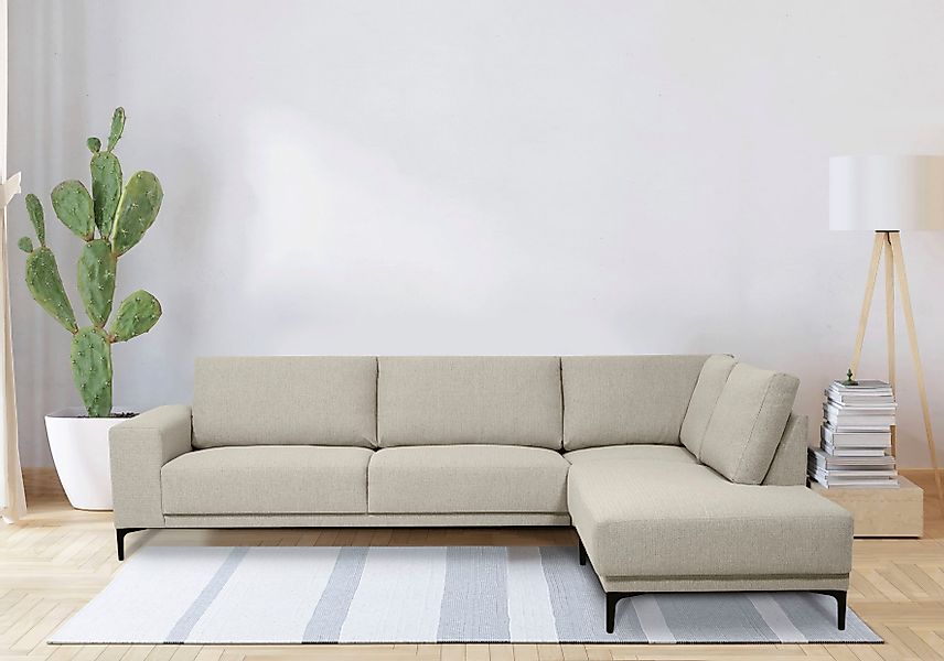 OTTO home Ecksofa "Xander, L-Form," Breite 289 cm, Webstoff, Soft-Touch Che günstig online kaufen