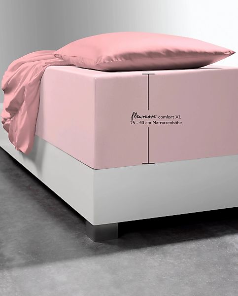 fleuresse Spannbettlaken "Comfort XL" Mako-Jersey, für Matratzen bis 40 cm günstig online kaufen