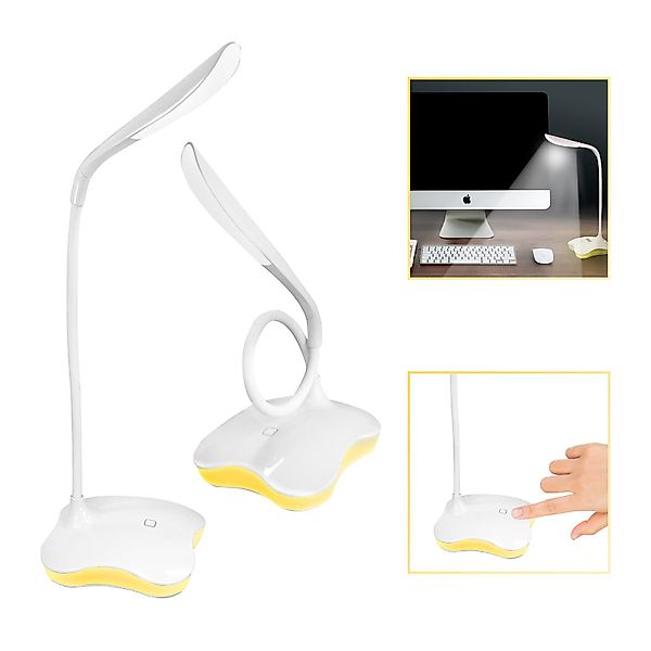 EAXUS LED Schreibtischlampe 2in1 USB Tischleuchte günstig online kaufen