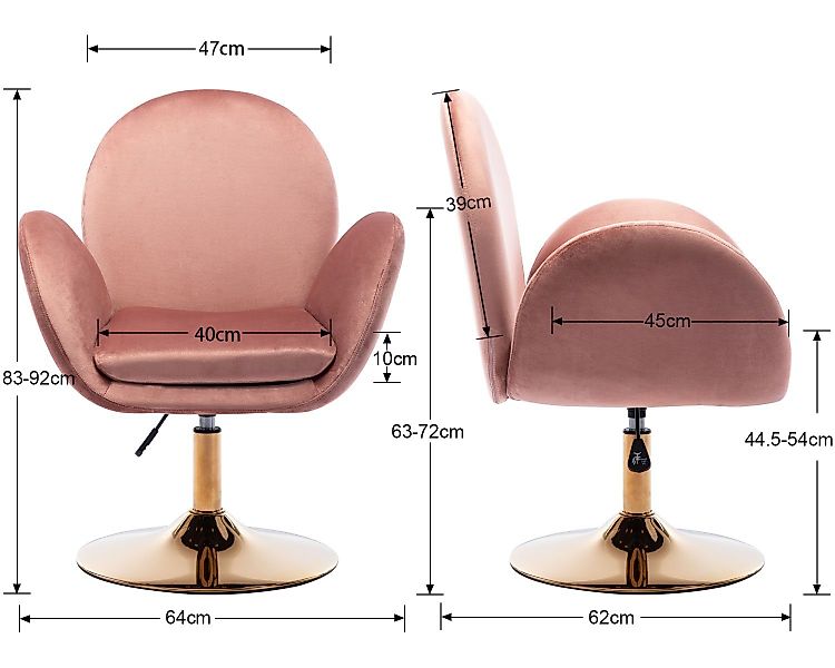 WAHSON OFFICE CHAIRS Loungesessel Sessel Samt günstig online kaufen