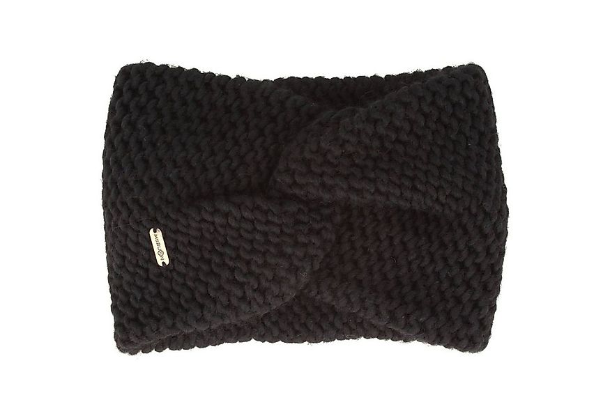 McBurn Stirnband breites Strick mit Knoten aus Alpaka & Wollmix günstig online kaufen