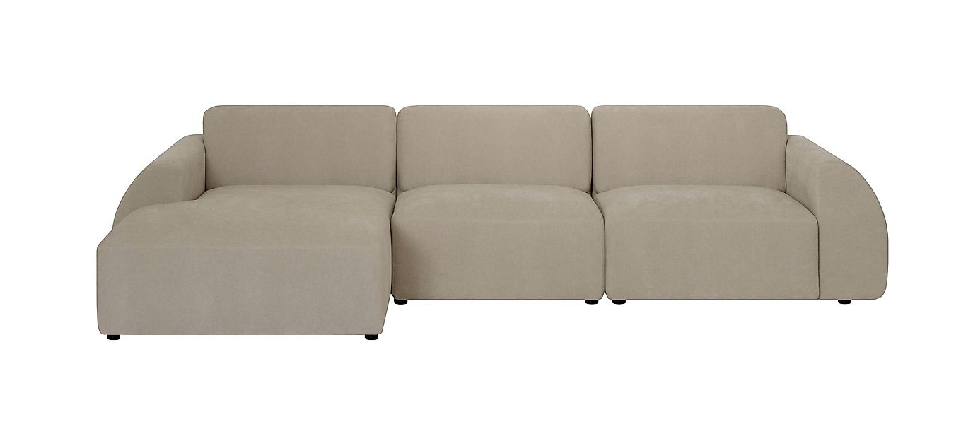 NADUVI Collection | Ecksofa Mattis links 3-Sitzer Bouclé günstig online kaufen