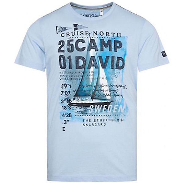 Camp David  T-Shirt T-Shirt CRUISE NORTH Kurzarmshirt günstig online kaufen