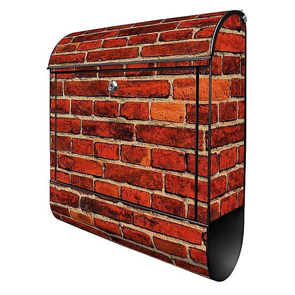 Banjado Design Briefkasten Schwarz Pulverbeschichtet 39x47x14cm 2 Schlüssel günstig online kaufen